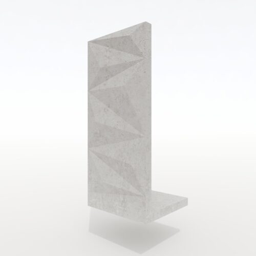 Mur ogrodzeniowy betonu architektonicznego Diamond line 3D