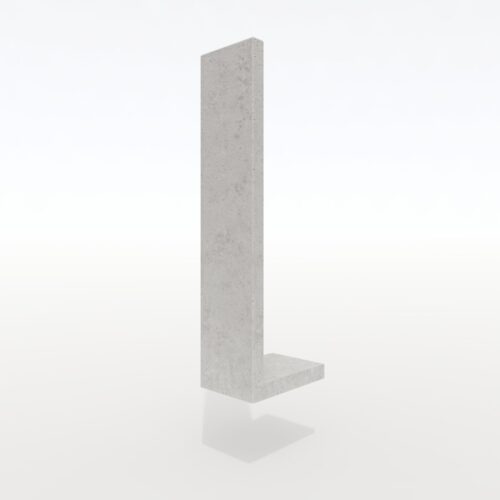 Mur ogrodzeniowy z betonu architektonicznego (50 cm szerokości)