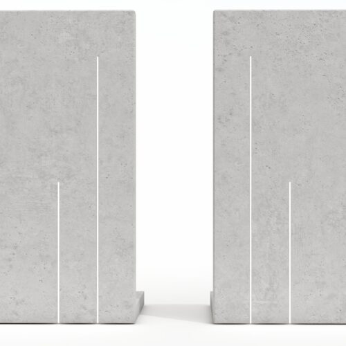 Mur ogrodzeniowy betonu architektonicznego LAMPA LED