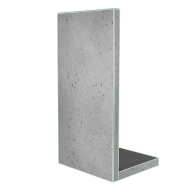 Mur ogrodzeniowy betonu architektonicznego z peszlem