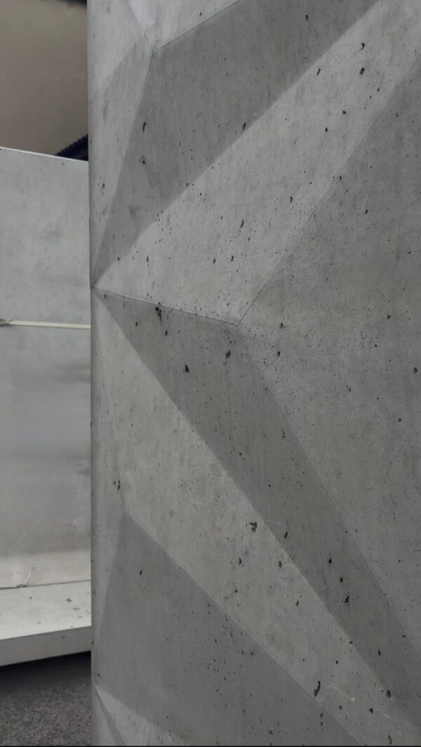 4r Mur ogrodzeniowy betonu architektonicznego Diamond line 3D