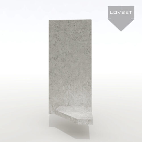 narożniki_prawy Mur ogrodzeniowy narożny - prawy - z betonu architektonicznego (100 cm szerokości)