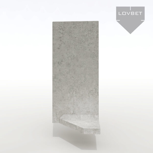 narożniki_prawy Mur ogrodzeniowy narożny - prawy - z betonu architektonicznego (100 cm szerokości)