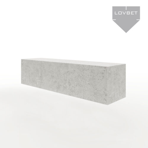 siedzisko 208x50x50 Siedzisko z betonu architektonicznego 208x50x50cm