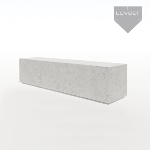 siedzisko lewitujące Siedzisko z betonu architektonicznego 200x50x50cm – lewitujące