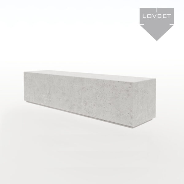siedzisko lewitujące Siedzisko z betonu architektonicznego 200x50x50cm – lewitujące
