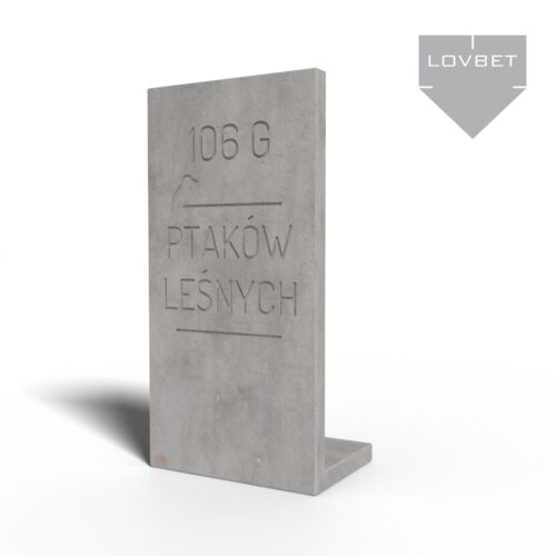 Mur ogrodzeniowy z betonu architektonicznego TOTEM