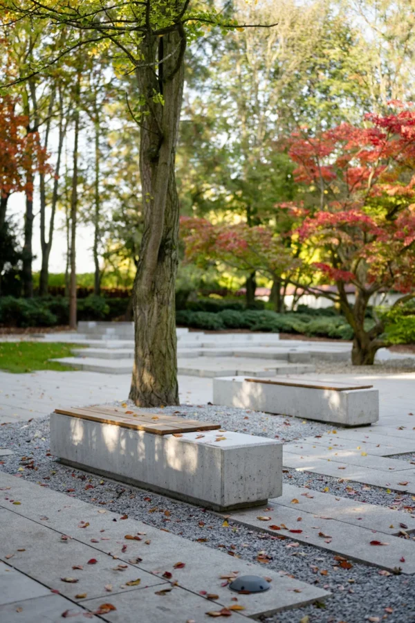 Siedzisko z betonu architektonicznego 208x50x50cm