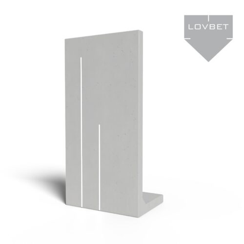 Mur ogrodzeniowy z betonu architektonicznego LAMPA LED